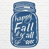Happy Fall Yall Wall Art, Fall Metal Wall Art, Fall Home Decor, Laser Cut Happy Fall Yall Sign, Housewarming Gift
