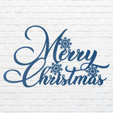 Merry Christmas Snowflake Metal Art, Winter Christmas Sign, Laser Cut Snowflake Metal Wall Art, Christmas Home Decor