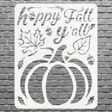 Happy Fall Yall Pumpkin Wall Art, Happy Fall Yall Metal Wall Art, Fall Home Decor, Laser Cut Autumn Wall Sign, Housewarming Gift