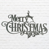 Merry Christmas Metal Art, Metal Christmas Sign, Laser Cut Metal Wall Art, Christmas Home Decor, Holiday Wall Art