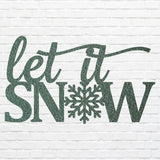 Let It Snow Metal Art, Snowflake Metal Artwork, Christmas Holiday Metal Wall Art, Metal Snowflake Decor, Metal Wall Decor