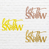 Let It Snow Metal Art, Snowflake Metal Artwork, Christmas Holiday Metal Wall Art, Metal Snowflake Decor, Metal Wall Decor