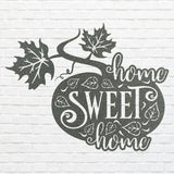 Home Sweet Home Metal Wall Art, Pumpkin Metal Wall Art, Laser Cut Home Sweet Home Sign, Metal Home Decor, Housewarming Gift