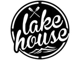 Lake House Metal Art, Laser Cut Lake Front Home Sign, Beach Metal Wall Art, Metal Coastal Wall Decor, Lake House Decor