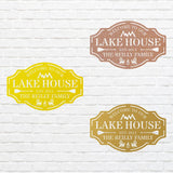 Lake House Metal Wall Art, Welcome To The Lake Laser Cut Metal Sign, Metal Address Sign, Lake Front Home Sign, Metal Wall Decor