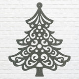 Christmas Tree Metal Art, Holiday Wall Art, Christmas Tree Decor, Metal Wall Hanging, Christmas Wall Decor, Laser Cut Metal Sign