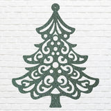 Christmas Tree Metal Art, Holiday Wall Art, Christmas Tree Decor, Metal Wall Hanging, Christmas Wall Decor, Laser Cut Metal Sign