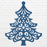 Christmas Tree Metal Art, Holiday Wall Art, Christmas Tree Decor, Metal Wall Hanging, Christmas Wall Decor, Laser Cut Metal Sign