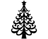 Christmas Tree Metal Wall Art, Holiday Wall Art, Christmas Tree Decor, Metal Wall Hanging, Christmas Wall Decor, Laser Cut Metal Sign