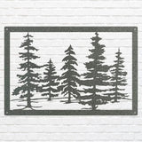 Pine Trees Metal Wall Art, Nature Wall Art, Metal Wall Decor, Pine Tree Custom Metal Sign, Farmhouse Wall Decor, Above Bed Art