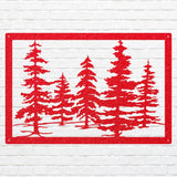 Pine Trees Metal Wall Art, Nature Wall Art, Metal Wall Decor, Pine Tree Custom Metal Sign, Farmhouse Wall Decor, Above Bed Art