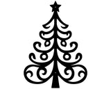 Metal Christmas Tree Art, Laser Cut Metal Sign, Holiday Wall Art, Christmas Tree Decor, Metal Wall Hanging, Christmas Wall Decor