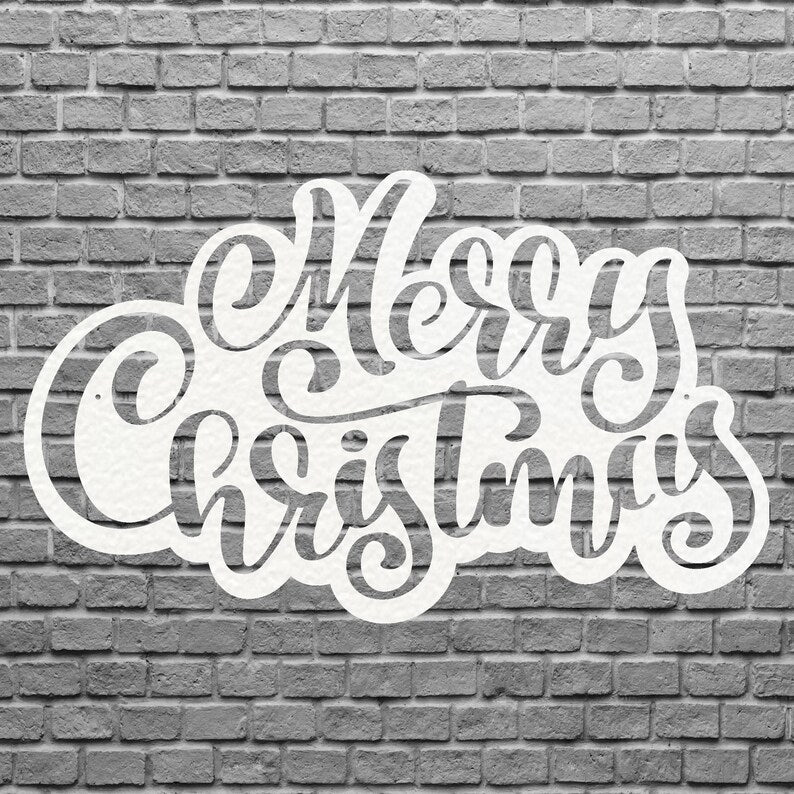 Merry Christmas Art, Outdoor Christmas Decor, Christmas Decoration Art, Christmas Metal Art, Seasonal Metal Christmas Art