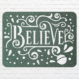 Believe Metal Sign, Modern Believe Wall Art, Christian Wall Art, Christmas Wall Decor, Christmas Decoration, Believe Decor
