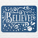 Believe Metal Sign, Modern Believe Wall Art, Christian Wall Art, Christmas Wall Decor, Christmas Decoration, Believe Decor