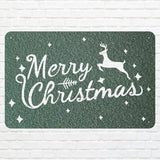 Merry Christmas Reindeer Wall Art, Farmhouse Winter Wall Art, Custom Wall Decor, Modern Christmas Wall Decor