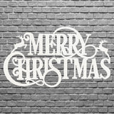 Merry Christmas Metal Art, Winter Christmas Metal Art Sign, Laser Cut Metal Wall Art, Christmas Home Decor