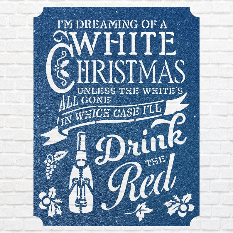 White Christmas Metal Art, Winter Christmas Metal Art Sign, Laser Cut Metal Wall Art, Christmas Home Decor