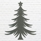 Christmas Tree Metal Wall Hanging, Holiday Wall Art, Christmas Tree Wall Art, Metal Artwork, Xmas Wall Decor, Laser Cut Metal Sign