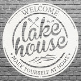 Lakehouse Metal Sign, Welcome To The Lake Laser Cut Metal Artwork, Lake Front Home Sign, Metal Coastal Wall Decor, Lake House Decor