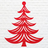 Christmas Tree Wall Art, Metal Artwork, Holiday Metal Wall Art, Xmas Wall Decor, Laser Cut Metal Sign, Wall Decoration