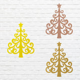 Metal Christmas Tree Wall Art, Holiday Wall Art, Christmas Tree Decor, Metal Wall Hanging, Christmas Wall Decor, Laser Cut Metal Sign