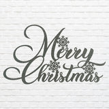 Merry Christmas Snowflake Metal Art, Winter Christmas Sign, Laser Cut Snowflake Metal Wall Art, Christmas Home Decor