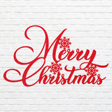 Merry Christmas Snowflake Metal Art, Winter Christmas Sign, Laser Cut Snowflake Metal Wall Art, Christmas Home Decor