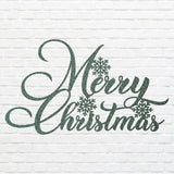 Merry Christmas Snowflake Metal Art, Winter Christmas Sign, Laser Cut Snowflake Metal Wall Art, Christmas Home Decor