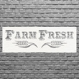 Farm FreshFarm Fresh Metal Wall Art, Metal Farm Sign, Laser Cut Farmhouse Wall Art, Outdoor Metal Wall Decor, Farm Kitchen Decor