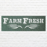 Farm FreshFarm Fresh Metal Wall Art, Metal Farm Sign, Laser Cut Farmhouse Wall Art, Outdoor Metal Wall Decor, Farm Kitchen Decor