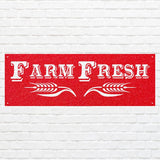 Farm FreshFarm Fresh Metal Wall Art, Metal Farm Sign, Laser Cut Farmhouse Wall Art, Outdoor Metal Wall Decor, Farm Kitchen Decor