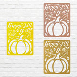 Happy Fall Yall Pumpkin Wall Art, Happy Fall Yall Metal Wall Art, Fall Home Decor, Laser Cut Autumn Wall Sign, Housewarming Gift