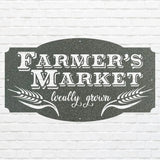 Farmers Market Metal Wall Art, Farmers Market Sign, Laser Cut Farmhouse Wall Art, Farmers Market Decor, Housewarming Gift