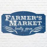 Farmers Market Metal Wall Art, Farmers Market Sign, Laser Cut Farmhouse Wall Art, Farmers Market Decor, Housewarming Gift