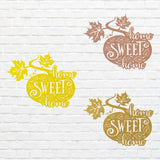 Home Sweet Home Metal Wall Art, Pumpkin Metal Wall Art, Laser Cut Home Sweet Home Sign, Metal Home Decor, Housewarming Gift