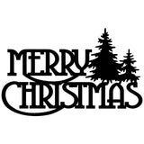 Merry Christmas Tree Metal Wall Art, Metal Christmas Sign, Laser Cut Metal Wall Art, Christmas Home Decor, Holiday Wall Art