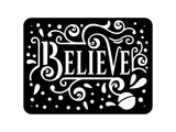 Believe Metal Sign, Modern Believe Wall Art, Christian Wall Art, Christmas Wall Decor, Christmas Decoration, Believe Decor