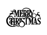Merry Christmas Metal Art, Winter Christmas Metal Art Sign, Laser Cut Metal Wall Art, Christmas Home Decor