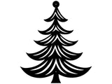 Christmas Tree Wall Art, Metal Artwork, Holiday Metal Wall Art, Xmas Wall Decor, Laser Cut Metal Sign, Wall Decoration