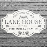 Lake House Metal Wall Art, Welcome To The Lake Laser Cut Metal Sign, Metal Address Sign, Lake Front Home Sign, Metal Wall Decor