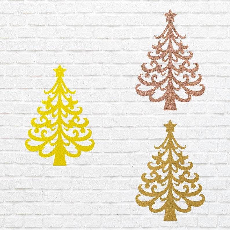 Christmas Tree Metal Wall Art, Holiday Wall Art, Christmas Tree Decor, Metal Wall Hanging, Christmas Wall Decor, Laser Cut Metal Sign