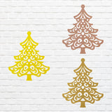 Christmas Tree Metal Art, Holiday Wall Art, Christmas Tree Decor, Metal Wall Hanging, Christmas Wall Decor, Laser Cut Metal Sign