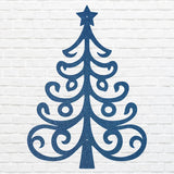 Metal Christmas Tree Art, Laser Cut Metal Sign, Holiday Wall Art, Christmas Tree Decor, Metal Wall Hanging, Christmas Wall Decor