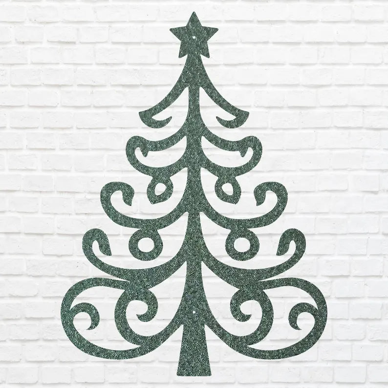 Metal Christmas Tree Art, Laser Cut Metal Sign, Holiday Wall Art, Christmas Tree Decor, Metal Wall Hanging, Christmas Wall Decor