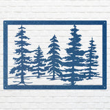 Pine Trees Metal Wall Art, Nature Wall Art, Metal Wall Decor, Pine Tree Custom Metal Sign, Farmhouse Wall Decor, Above Bed Art