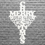 Merry Christmas Present Art, Christmas Decoration Art, Christmas Metal Art, Seasonal Metal Christmas Art, Metal Decor Wall Decor