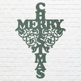 Merry Christmas Present Art, Christmas Decoration Art, Christmas Metal Art, Seasonal Metal Christmas Art, Metal Decor Wall Decor