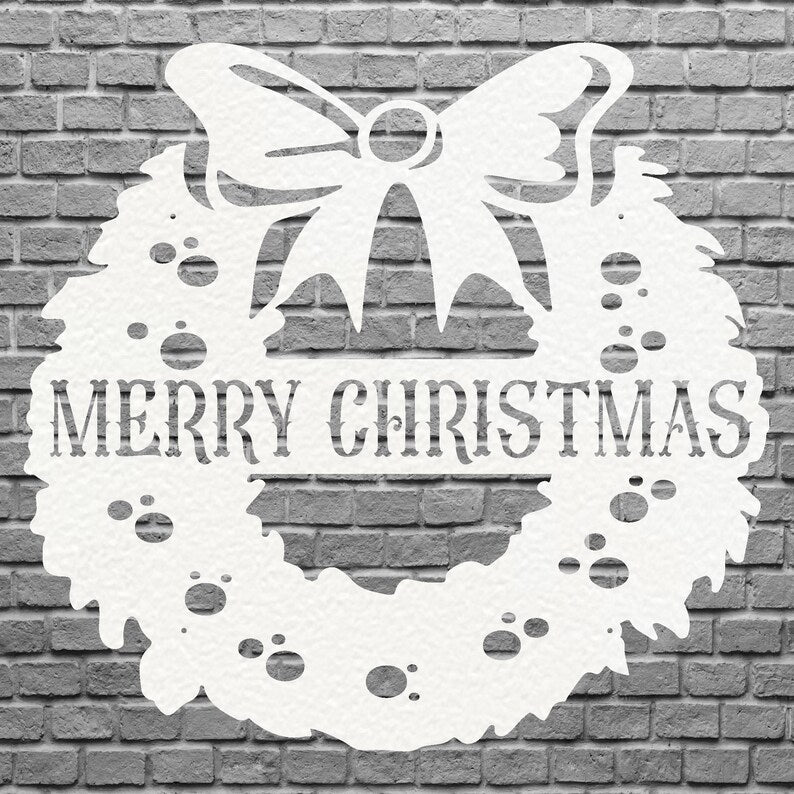 Custom Christmas Name Sign, Christmas Metal Wall Art, Christmas Wall Decor, Personalized Farmhouse Decor, Christmas Gift Idea