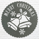 Christmas Bell sign, Merry Christmas Wall Decor, Custom Name Wall Metal Sign, Personalized Merry Christmas Gift
